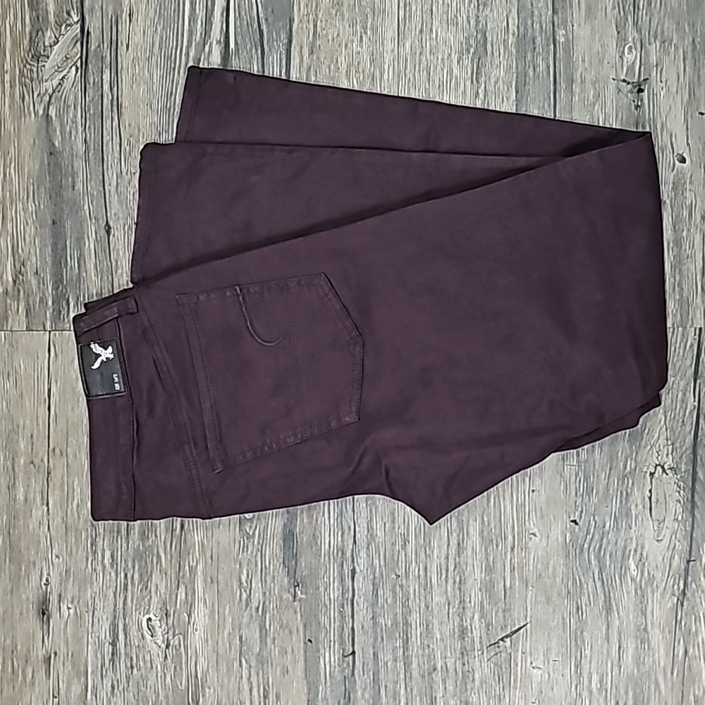 AEO Jeggings Size 12 Regular Classic Wine Sateen NWT